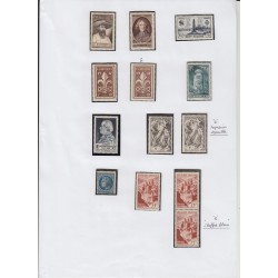 France 1937/1959, collection neufs ** dont bloc PEXIP, variétés... COTE 4000 €