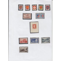 France 1937/1959, collection neufs ** dont bloc PEXIP, variétés... COTE 4000 €