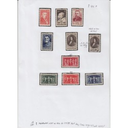 France 1937/1959, collection neufs ** dont bloc PEXIP, variétés... COTE 4000 €
