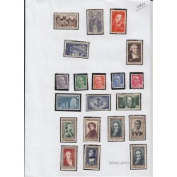 France 1937/1959, collection neufs ** dont bloc PEXIP, variétés... COTE 4000 €