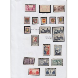 France 1937/1959, collection neufs ** dont bloc PEXIP, variétés... COTE 4000 €