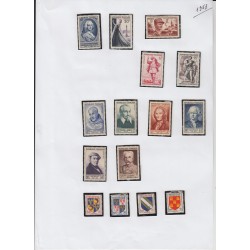 France 1937/1959, collection neufs ** dont bloc PEXIP, variétés... COTE 4000 €