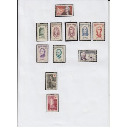 France 1937/1959, collection neufs ** dont bloc PEXIP, variétés... COTE 4000 €