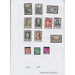 France 1937/1959, collection neufs ** dont bloc PEXIP, variétés... COTE 4000 €