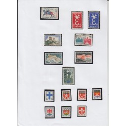 France 1937/1959, collection neufs ** dont bloc PEXIP, variétés... COTE 4000 €