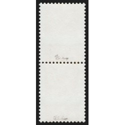 n°3739e, variété "piquage à cheval", Lamouche 1fr orange, neufs ** signé CALVES