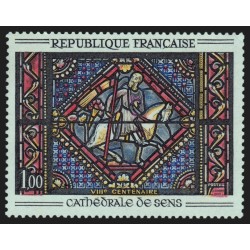 n°1427b, variété "couleur verte absente", Vitrail de Sens, neuf ** - SUPERBE
