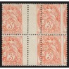 n°108k, variété "piquage à cheval", 3c orange, neufs (*) sans gomme - SUPERBE