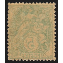 n°111i, variété "impression recto-verso", 5c vert-bleu, neuf ** - TB