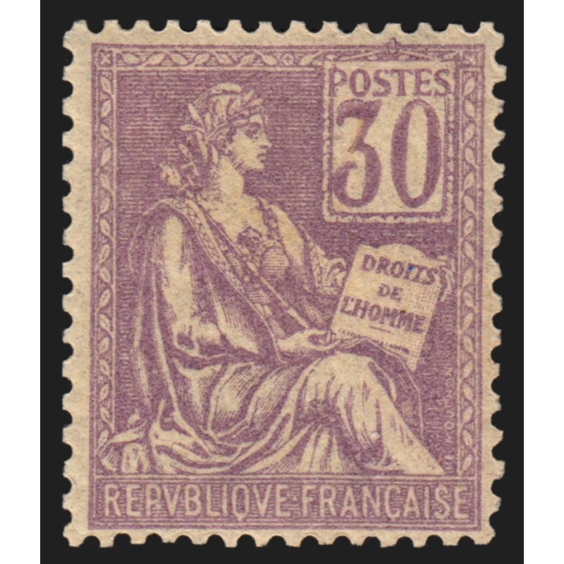 n°115, Mouchon 30c violet, neuf ** sans charnière - TB n°115, Mouchon 30c violet, neuf ** sans charnière - TB