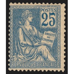 n°118, Mouchon 25c bleu, Type II, neuf ** sans charnière - TB D'ASPECT