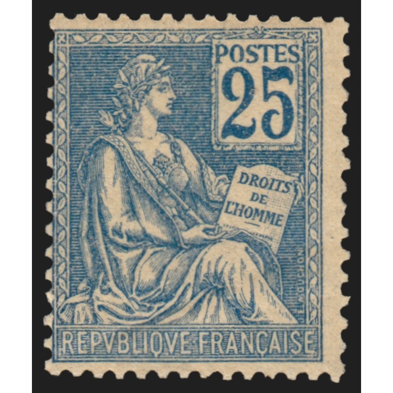 n°118, Mouchon 25c bleu, Type II, neuf ** sans charnière - TB D'ASPECT n°118, Mouchon 25c bleu, Type II, neuf ** sans charnière - TB D'ASPECT