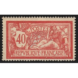 n°119c, variété "sans teinte de fond", Merson 40c rouge, neuf * quasi ** - TB