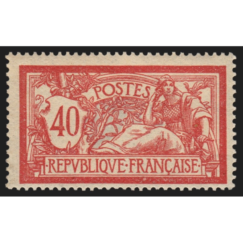 n°119c, variété "sans teinte de fond", Merson 40c rouge, neuf * quasi ** - TB n°119c, variété "sans teinte de fond", Merson 40c rouge, neuf * quasi ** - TB