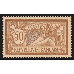 n°120, Merson 50c brun et gris, neuf ** sans charnière - TB