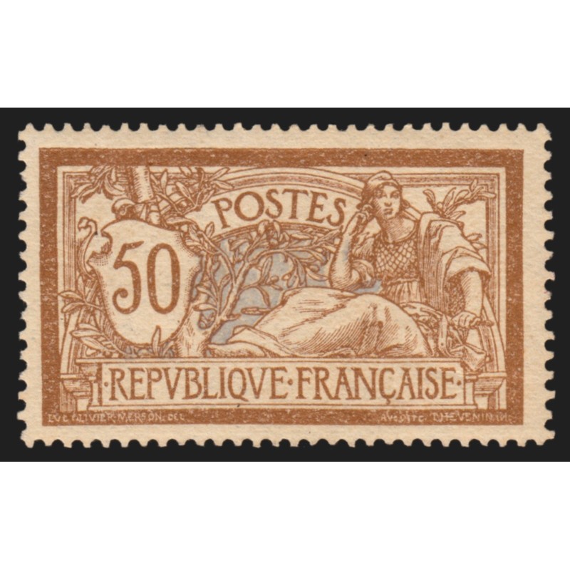 n°120, Merson 50c brun et gris, neuf ** sans charnière - TB n°120, Merson 50c brun et gris, neuf ** sans charnière - TB