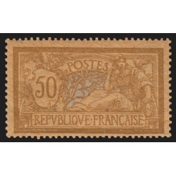 n°120d, papier GC, Merson 50c brun et gris, neuf * avec charnière - TB