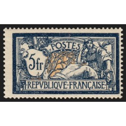 n°123, Merson 5fr bleu-foncé et chamois, neuf ** sans charnière - TB