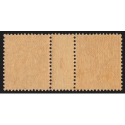 n°129a, paire millésime 4, Type II, Semeuse lignée 10c rose, neufs ** - TTB