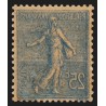 n°132d, variété "impression recto-verso", Semeuse lignée 25c bleu, neuf * - TB n°132d, variété "impression recto-verso", Semeuse lignée 25c bleu, neuf * - TB