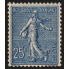 n°132d, variété "impression recto-verso", Semeuse lignée 25c bleu, neuf * - TB n°132d, variété "impression recto-verso", Semeuse lignée 25c bleu, neuf * - TB