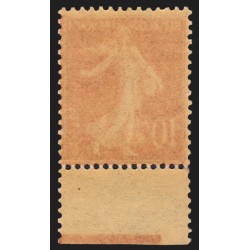 n°135, Semeuse inscriptions maigres, 10c rouge, Type I, neuf ** - TB