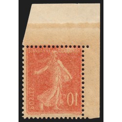 n°135f, variété "impression recto-verso", inscriptions maigres, neuf ** - TB