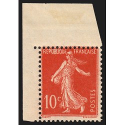 n°135f, variété "impression recto-verso", inscriptions maigres, neuf ** - TB