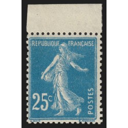 n°140c, Type IB, Semeuse 25c bleu, neuf ** sans charnière - TB - Certificat