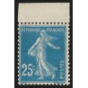 n°140c, Type IB, Semeuse 25c bleu, neuf ** sans charnière - TB - Certificat n°140c, Type IB, Semeuse 25c bleu, neuf ** sans charnière - TB - Certificat