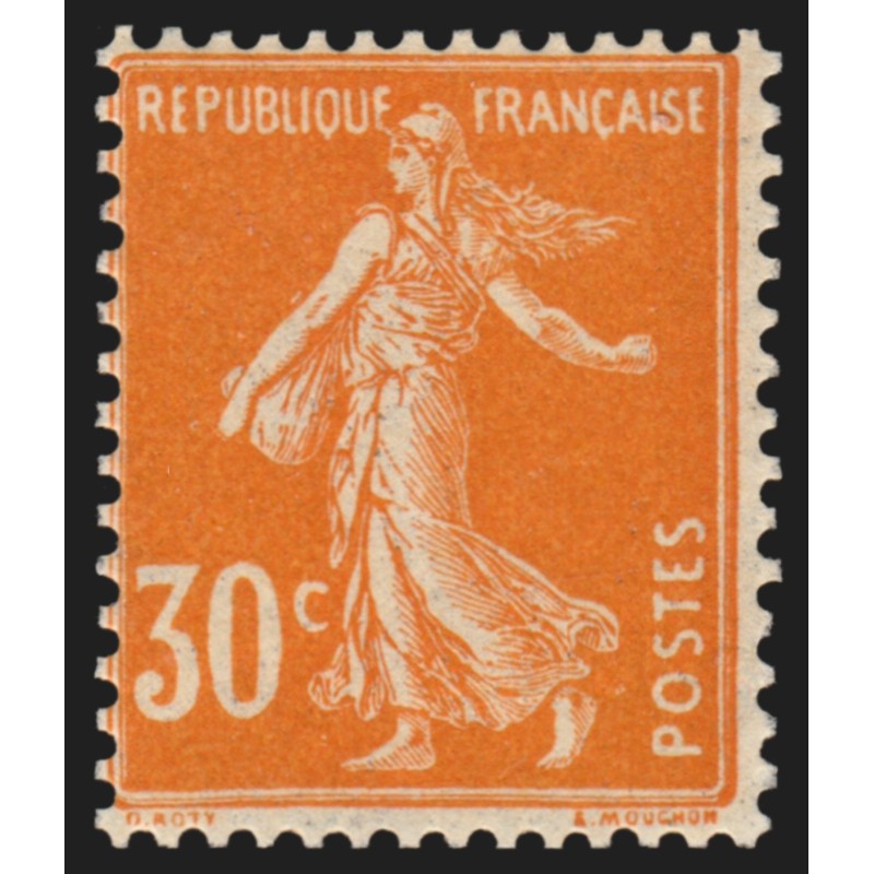 n°141, Semeuse camée 30c orange, neuf ** sans charnière - TB n°141, Semeuse camée 30c orange, neuf ** sans charnière - TB