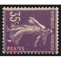 n°142b, Semeuse 35c violet, Type II, neuf ** sans charnière - TB