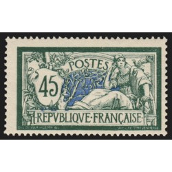 n°143, Merson 45c bleu et vert, neuf ** sans charnière - TB
