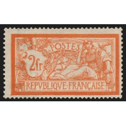 n°145d, variété "sans teinte de fond", Merson 2fr orange, neuf * - TB