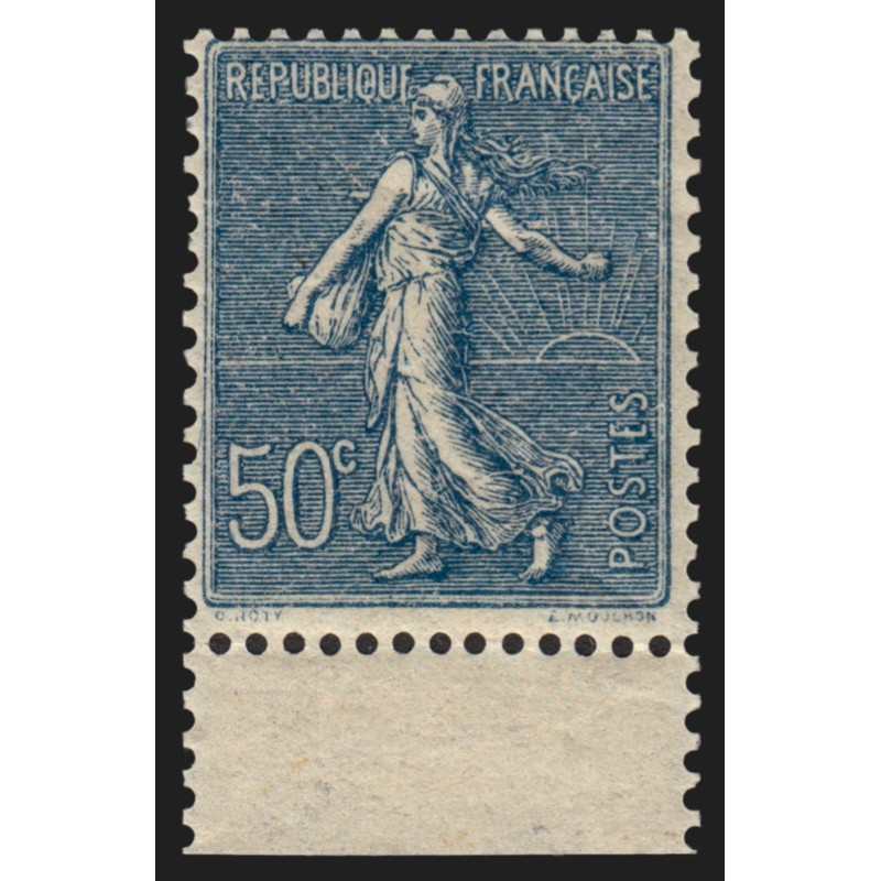 n°161, Semeuse lignée 50c bleu, neuf ** sans charnière - TB D'ASPECT n°161, Semeuse lignée 50c bleu, neuf ** sans charnière - TB D'ASPECT