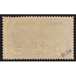 n°169, Orphelins, 1fr sur 5+5fr noir et bleu-gris, neuf ** , signé CALVES - TB