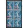 n°192, 4 variétés "surencrage-essuyage", Semeuse 30c bleu, neufs ** - TB n°192, 4 variétés "surencrage-essuyage", Semeuse 30c bleu, neufs ** - TB