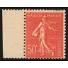 n°199n, Faux de Marseille, Semeuse lignée 50c rouge, neuf ** signé R.CALVES TB
