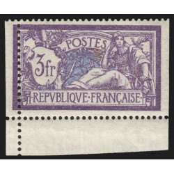 n°206, variété "piquage à cheval" dentelé 3 côtés, neuf ** sans charnière - TB
