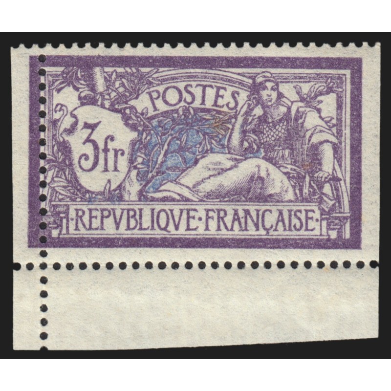 n°206, variété "piquage à cheval" dentelé 3 côtés, neuf ** sans charnière - TB n°206, variété "piquage à cheval" dentelé 3 côtés, neuf ** sans charnière - TB