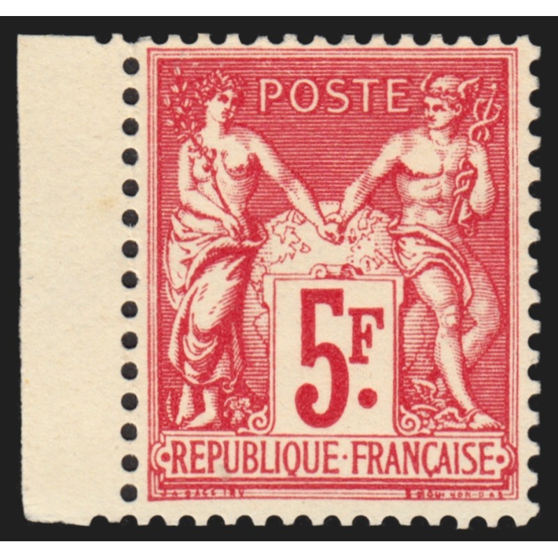 n°216, Exposition Paris 1925, Sage 5fr carmin, neuf ** sans charnière - TB n°216, Exposition Paris 1925, Sage 5fr carmin, neuf ** sans charnière - TB