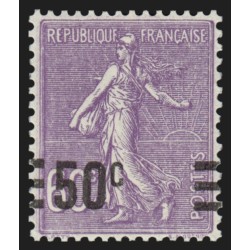 n°223b, variété surcharge "valeur sur valeur avec barres", neuf ** - SUPERBE