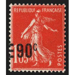 n°227b, variété surcharge "valeur sur valeur avec barres", neuf ** - TB