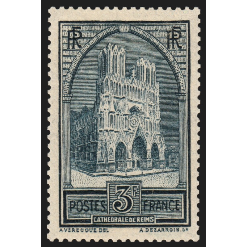 n°259c, Cathédrale de Reims, Type IV, neuf ** sans charnière - TB