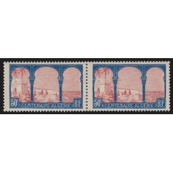 n°263b, variété "ALCERIE" tenant à normal, neufs ** sans charnière - TB