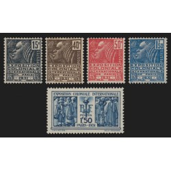 n°270/274, Expo coloniale 1931, série complète, neufs ** sans charnière - TB