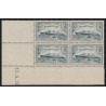 n°300, Paquebot Normandie 1fr50 bleu-clair, bloc coin daté 1936, neuf ** - TB