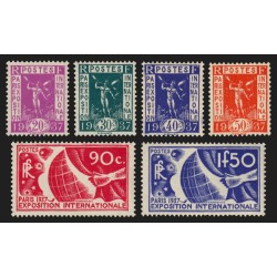 n°322/327, Exposition Paris 1936, neufs ** sans charnière - TB