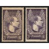 n°338b, Jean Mermoz, 3fr VIOLET-GRIS + normal, neufs ** sans charnière - TB