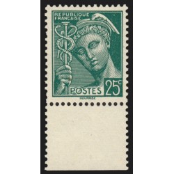 n°411a, Faux Intelligence Service, Mercure 25c vert, neuf ** - SUPERBE